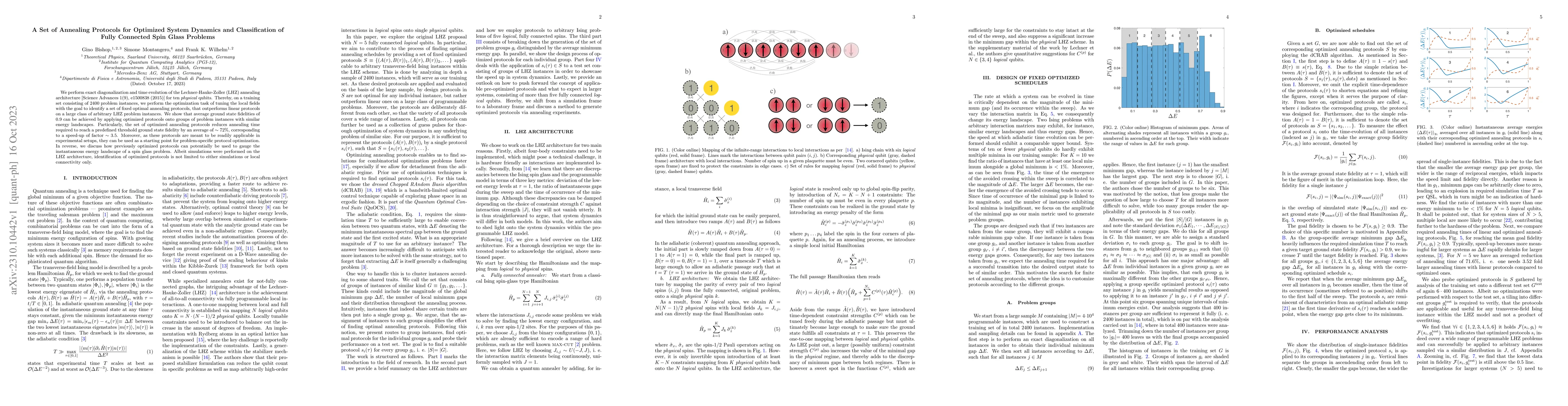 Thumbnail for A Set of Annealing Protocols for Optimized System Dynamics and
  Classification of Fully Connected Spin Glass Problems
