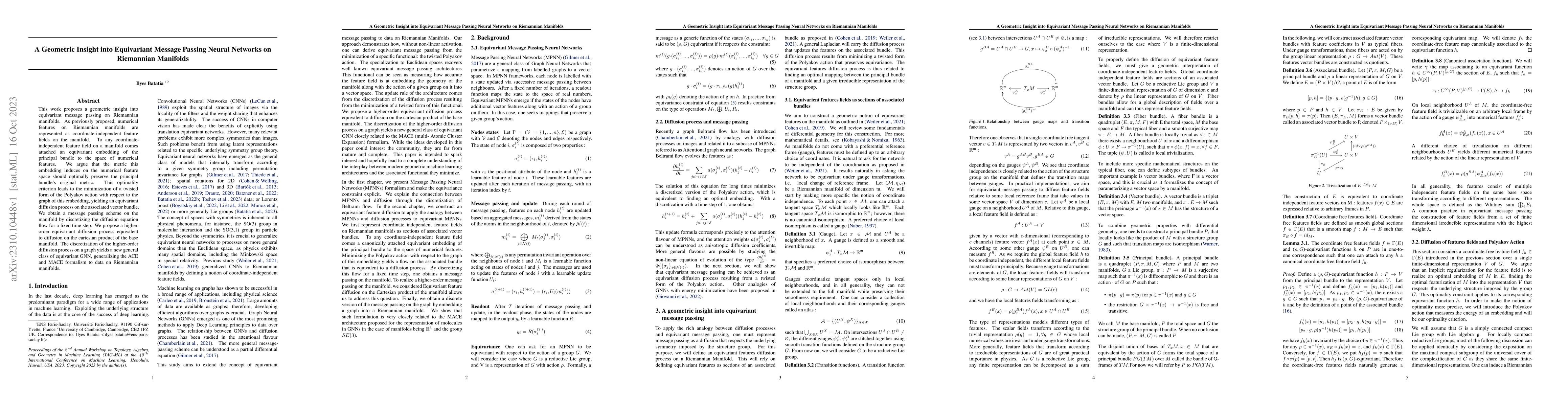 Thumbnail for A Geometric Insight into Equivariant Message Passing Neural Networks on
  Riemannian Manifolds
