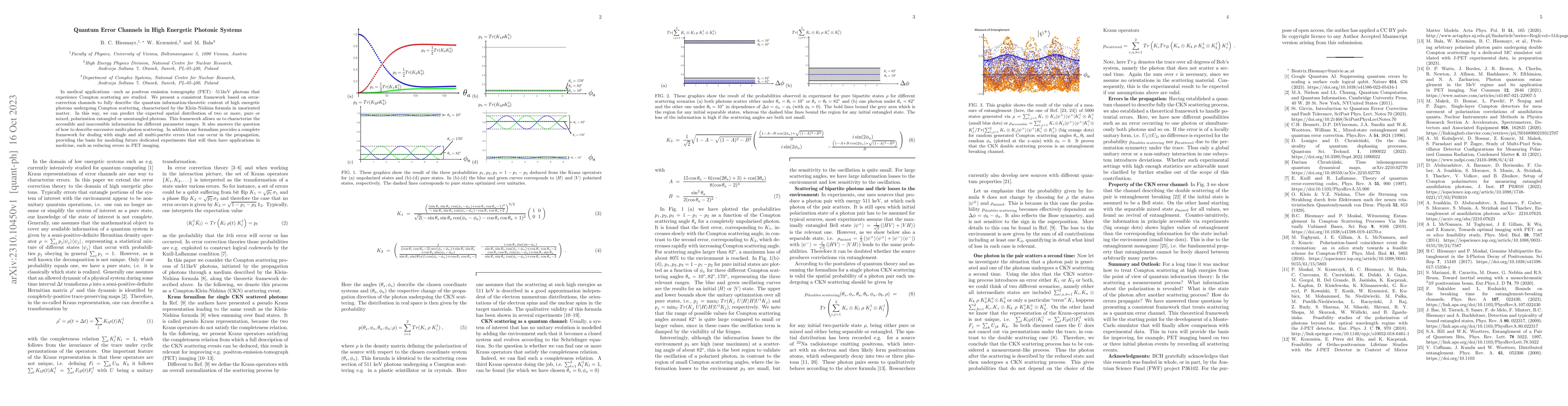 Thumbnail for Quantum Error Channels in High Energetic Photonic Systems