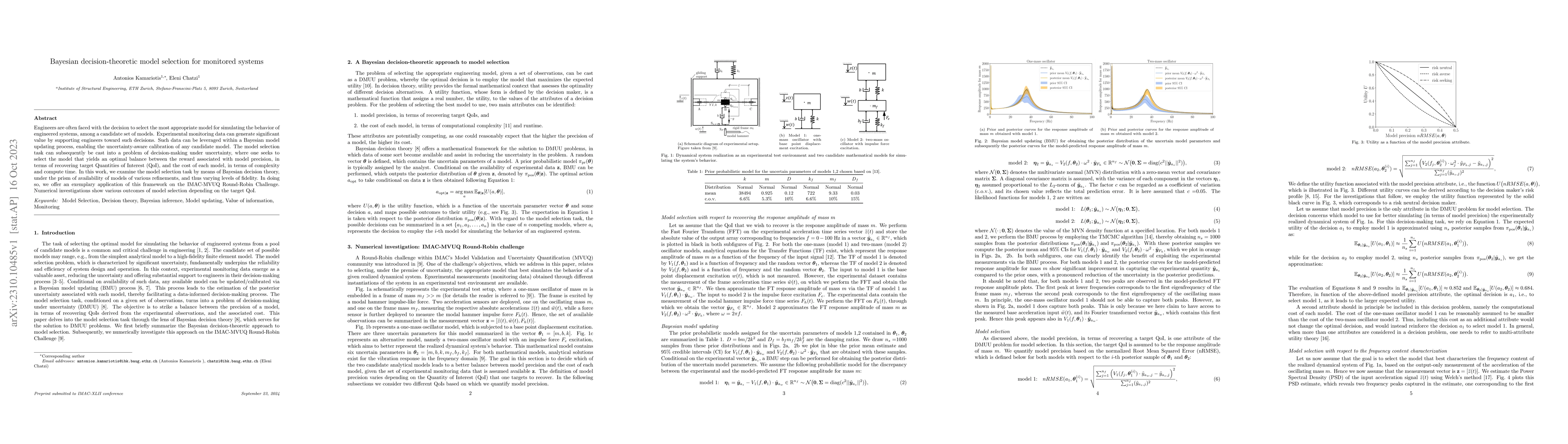 Thumbnail for Bayesian decision-theoretic model selection for monitored systems