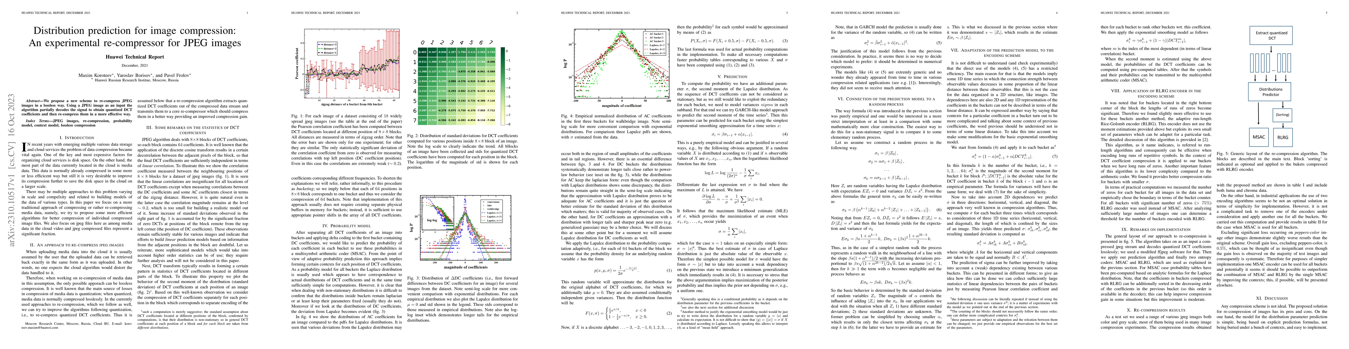 Thumbnail for Distribution prediction for image compression: An experimental
  re-compressor for JPEG images