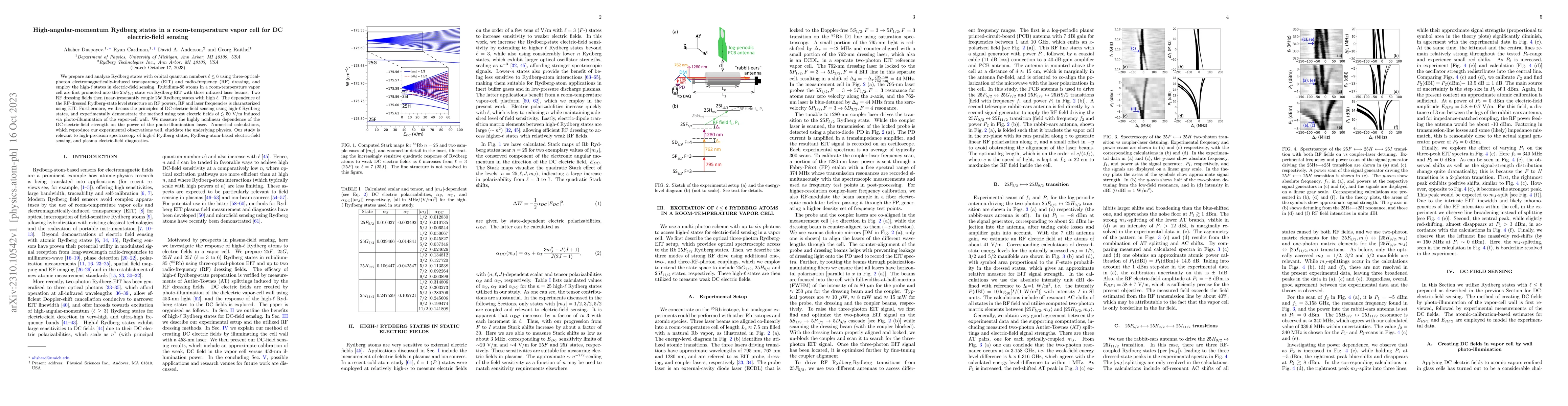 Thumbnail for High-angular-momentum Rydberg states in a room-temperature vapor cell
  for DC electric-field sensing