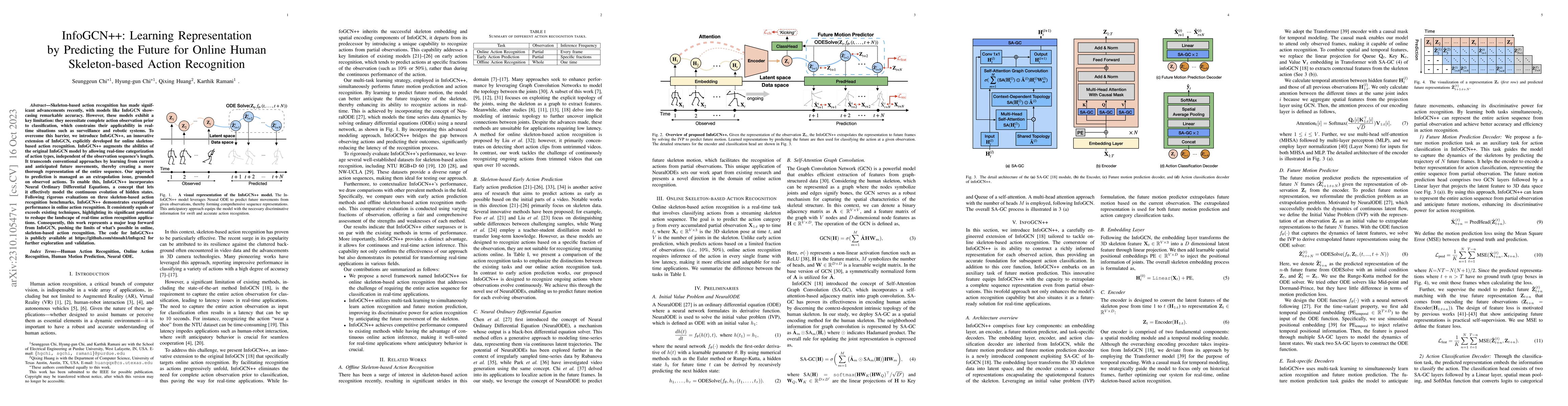 Thumbnail for InfoGCN++: Learning Representation by Predicting the Future for Online
  Human Skeleton-based Action Recognition
