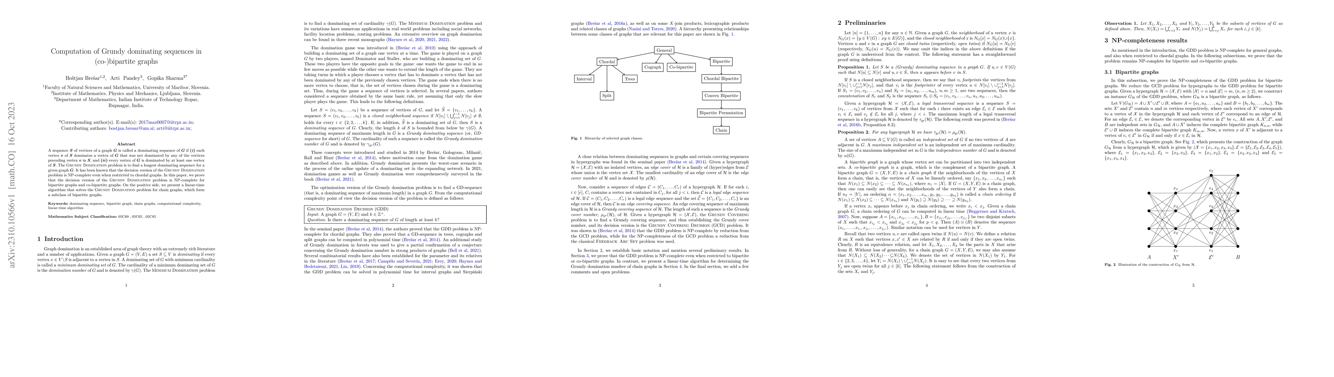 Thumbnail for Computation of Grundy dominating sequences in (co-)bipartite graphs