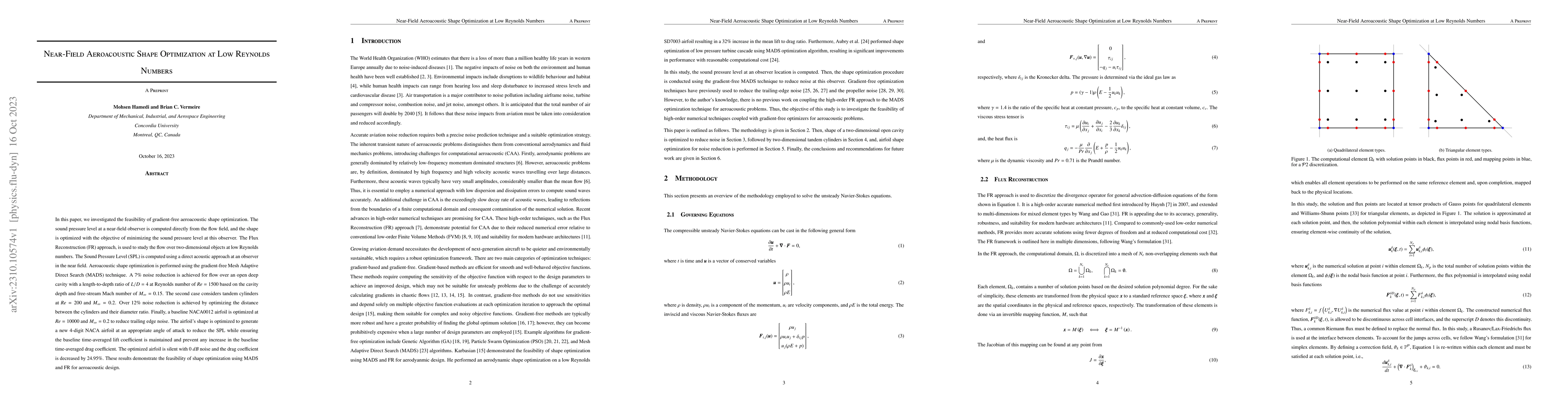Thumbnail for Near-Field Aeroacoustic Shape Optimization at Low Reynolds Numbers