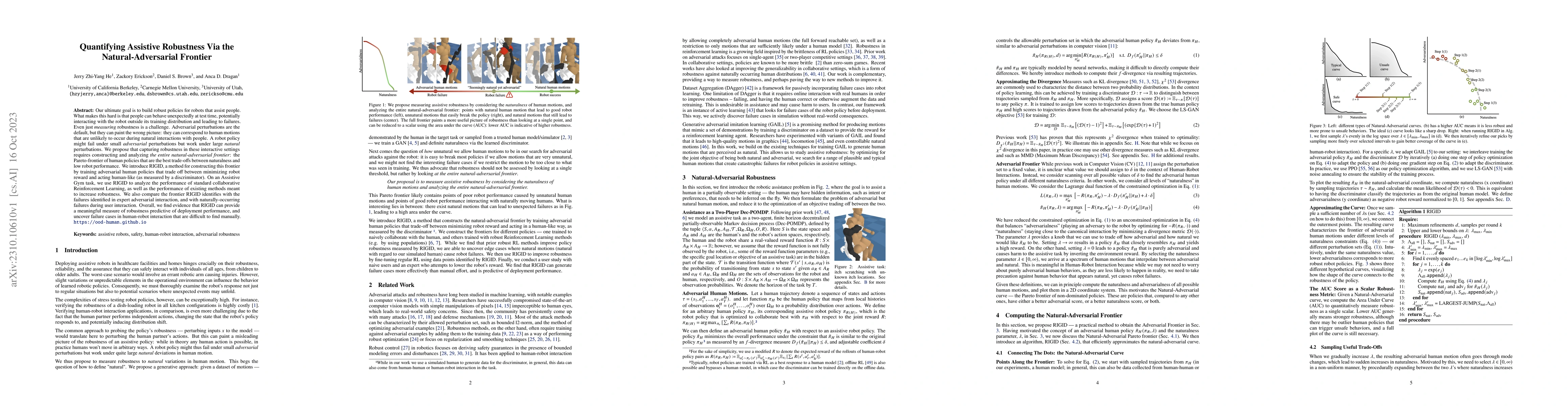Thumbnail for Quantifying Assistive Robustness Via the Natural-Adversarial Frontier