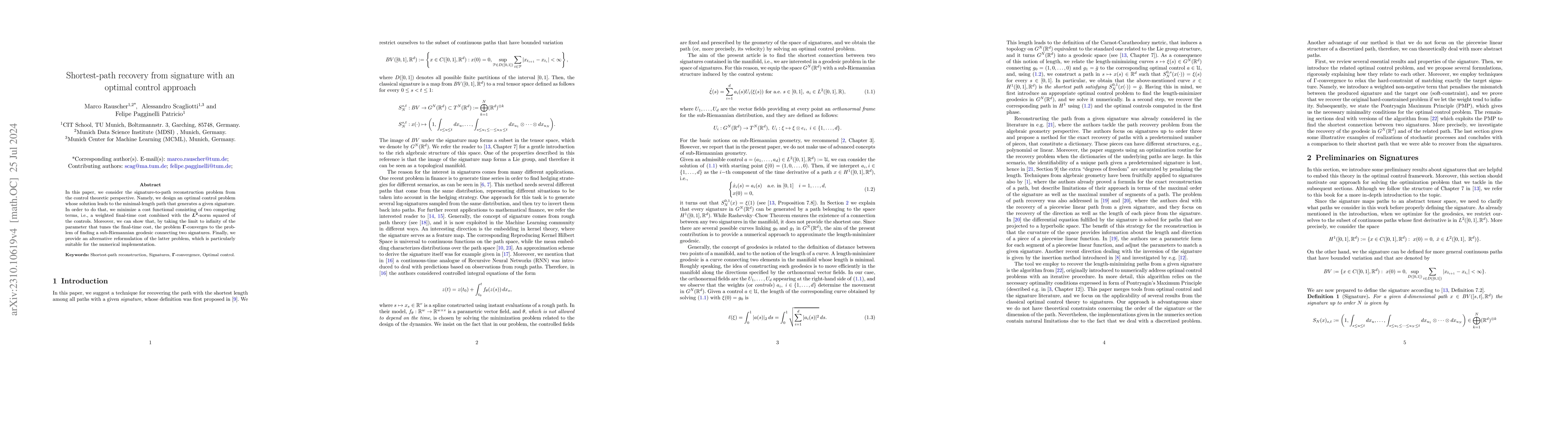 Thumbnail for Shortest-path recovery from signature with an optimal control approach