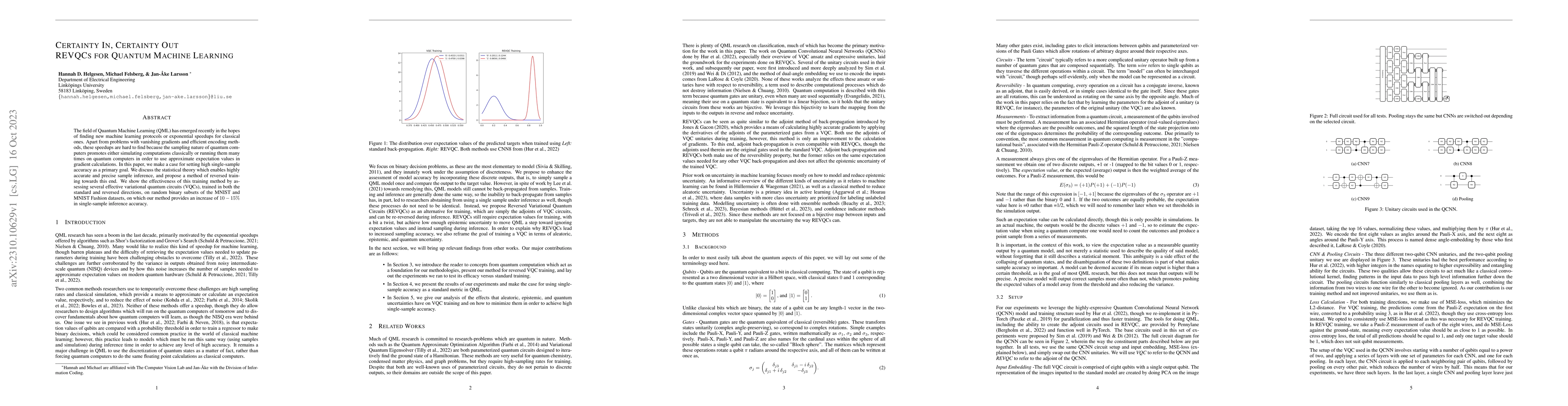 Thumbnail for Certainty In, Certainty Out: REVQCs for Quantum Machine Learning
