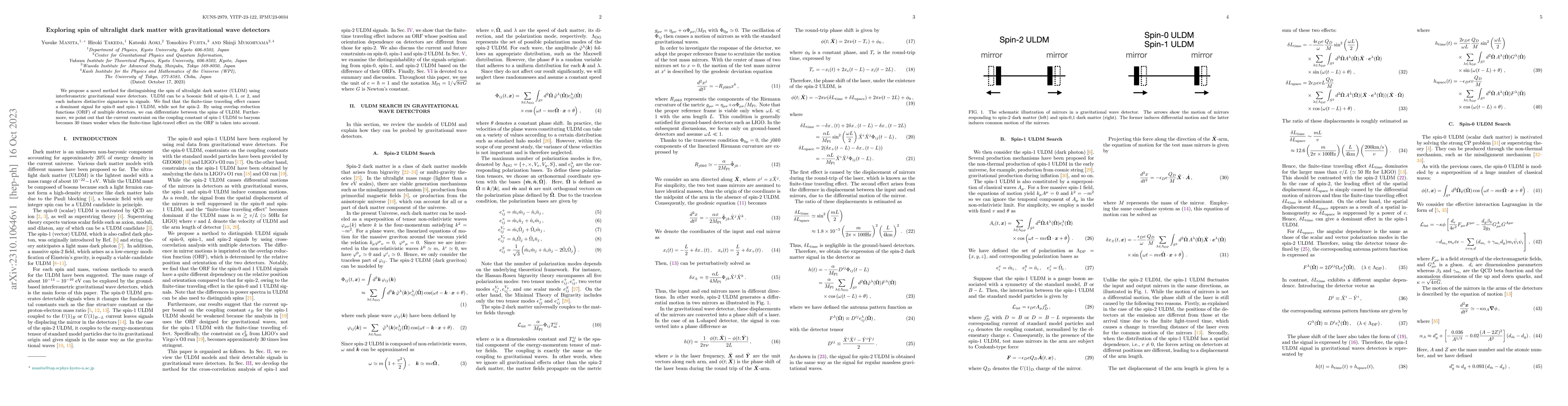 Thumbnail for Exploring spin of ultralight dark matter with gravitational wave
  detectors