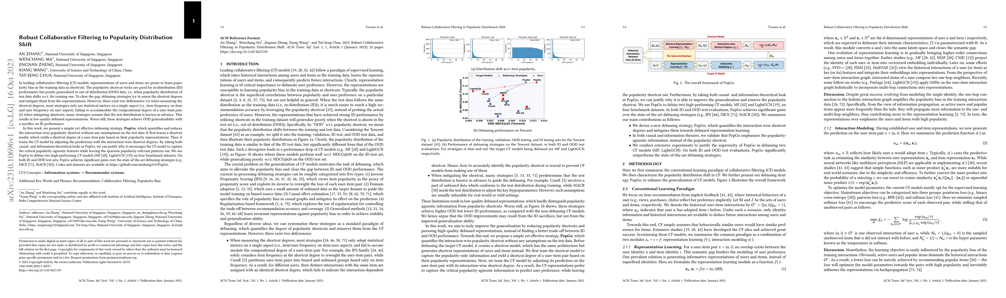 Thumbnail for Robust Collaborative Filtering to Popularity Distribution Shift