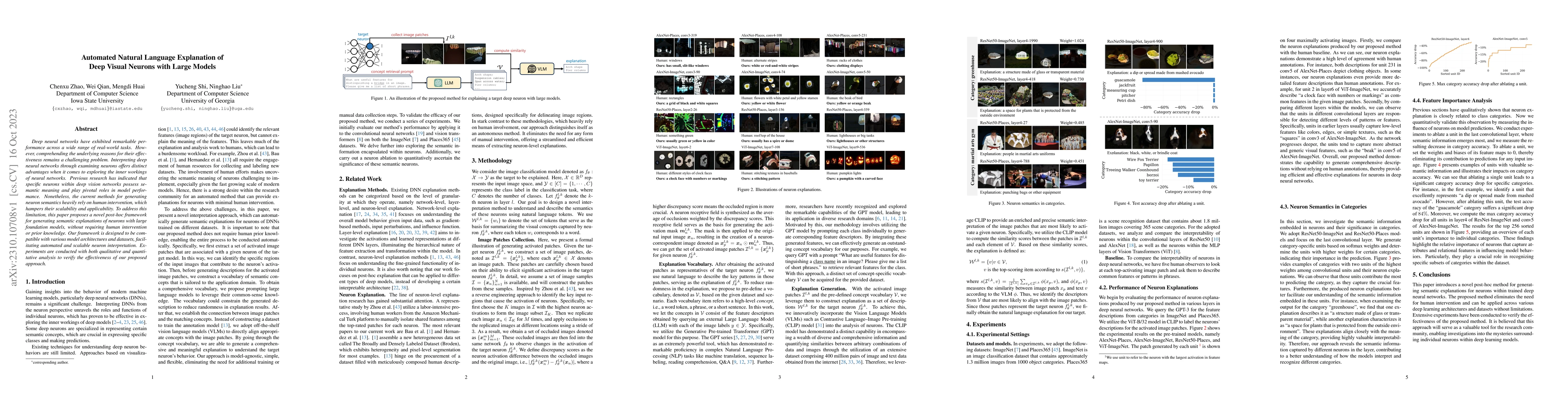 Thumbnail for Automated Natural Language Explanation of Deep Visual Neurons with Large
  Models