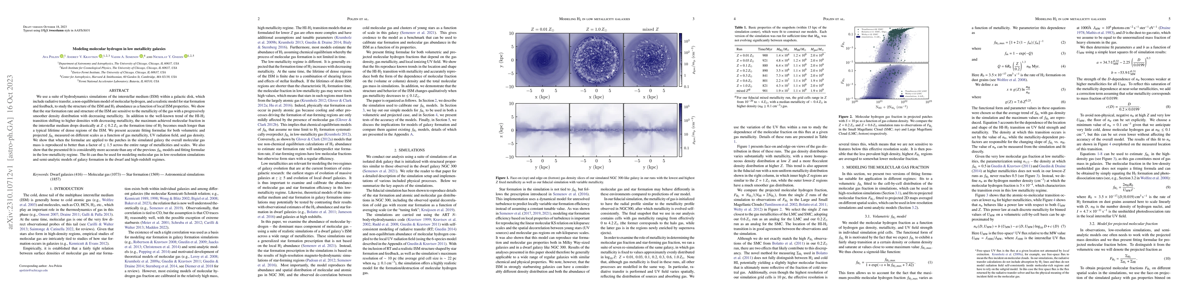Thumbnail for Modeling molecular hydrogen in low metallicity galaxies