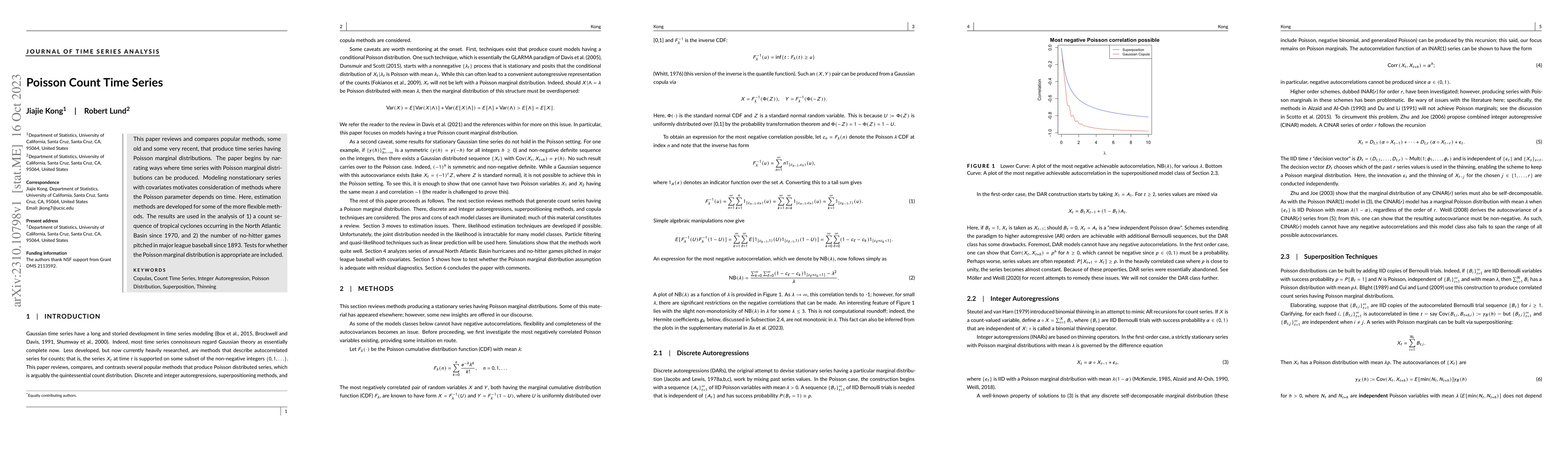 Thumbnail for Poisson Count Time Series