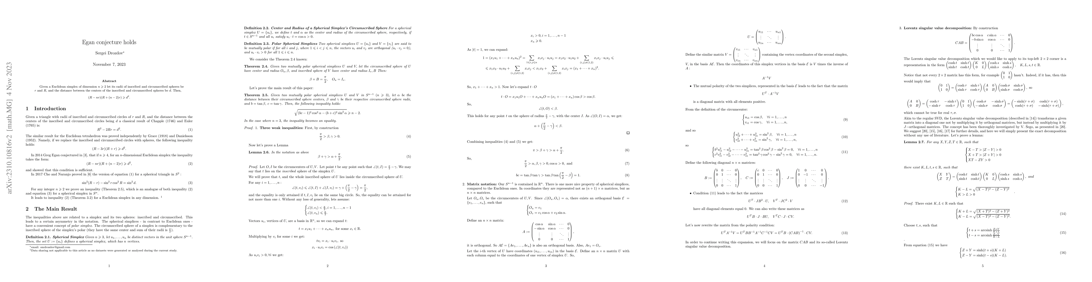 Thumbnail for Egan conjecture holds