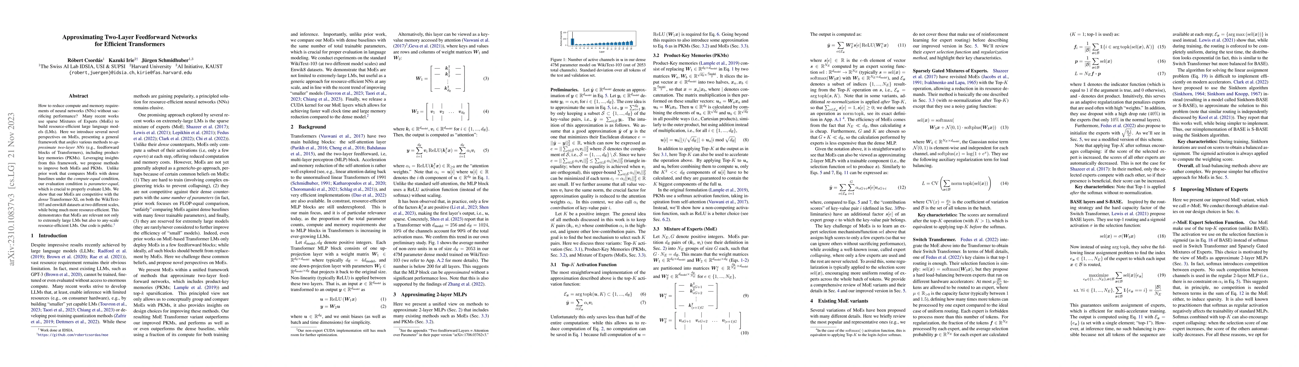 Thumbnail for Approximating Two-Layer Feedforward Networks for Efficient Transformers