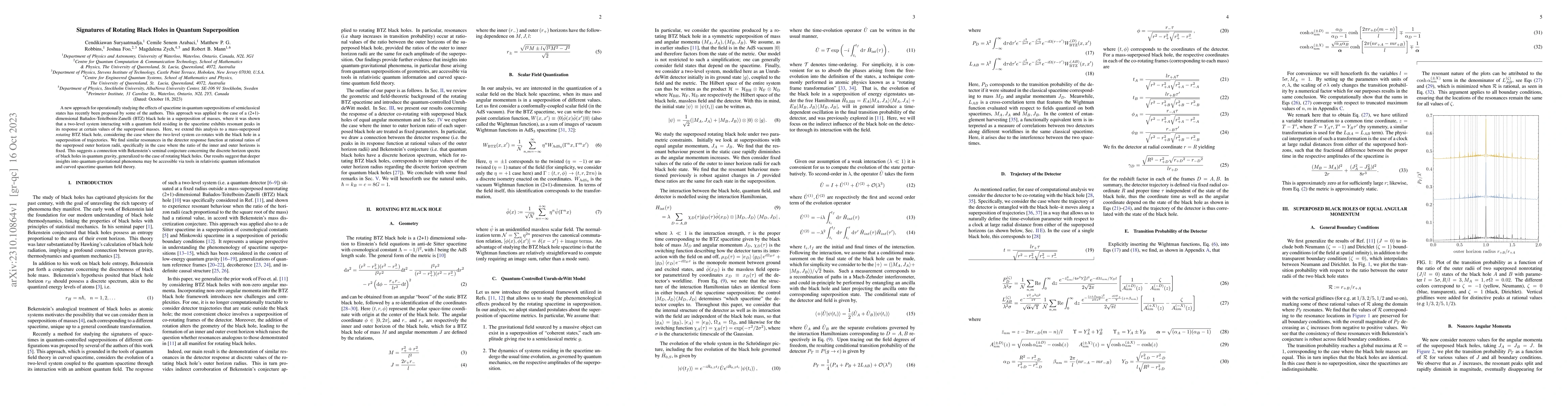 Thumbnail for Signatures of Rotating Black Holes in Quantum Superposition