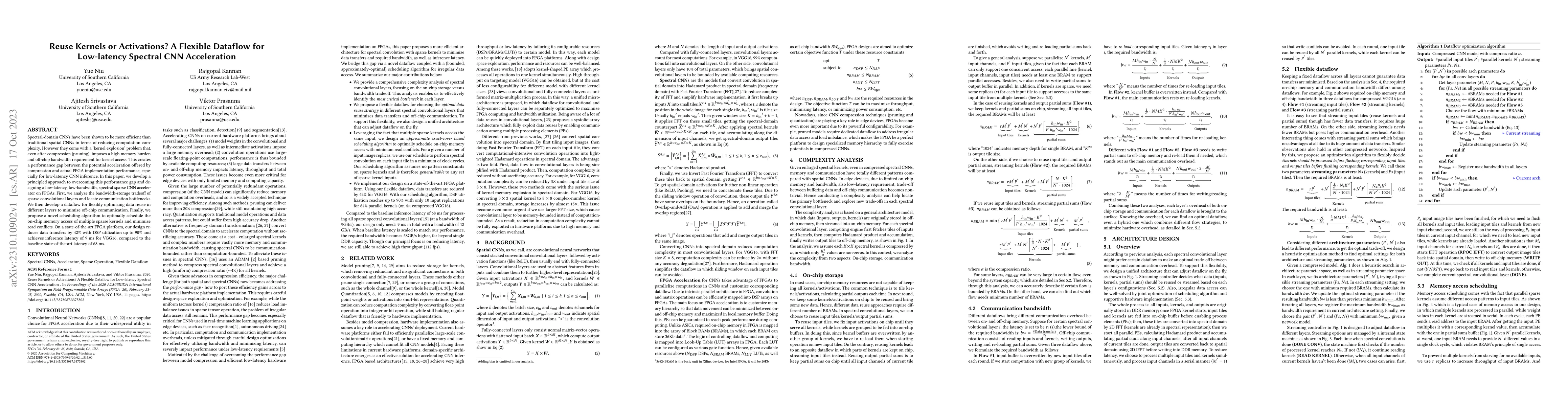 Thumbnail for Reuse Kernels or Activations? A Flexible Dataflow for Low-latency
  Spectral CNN Acceleration
