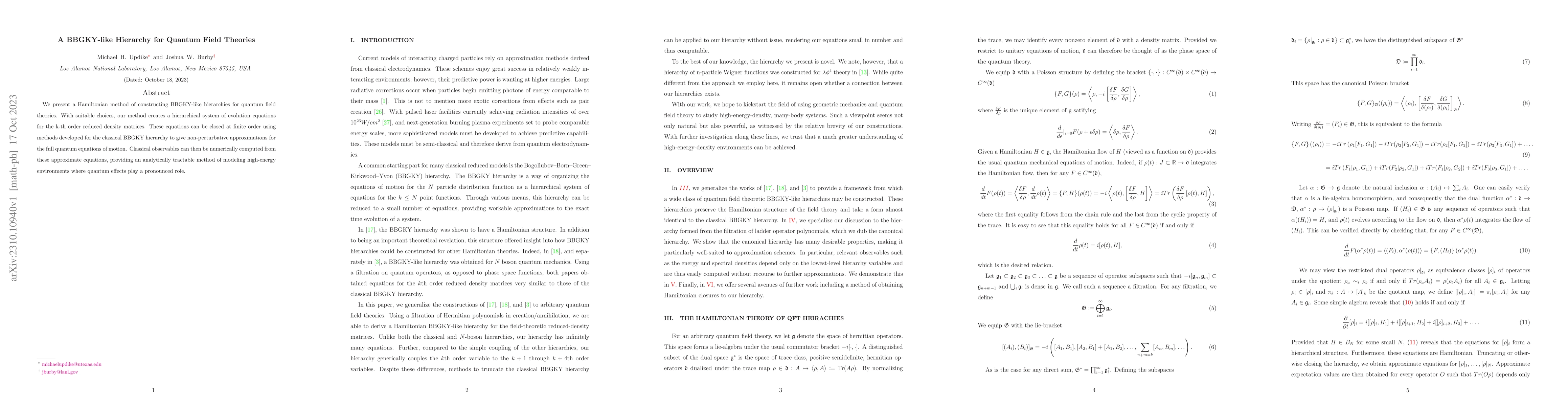 Thumbnail for A BBGKY-like Hierarchy for Quantum Field Theories