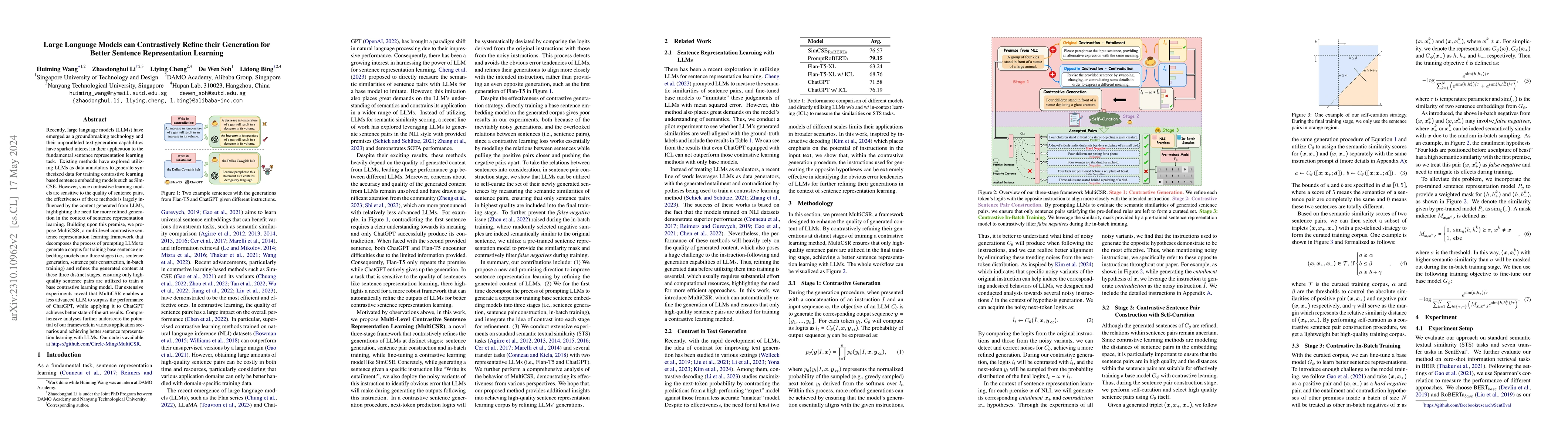 Thumbnail for Large Language Models can Contrastively Refine their Generation for
  Better Sentence Representation Learning
