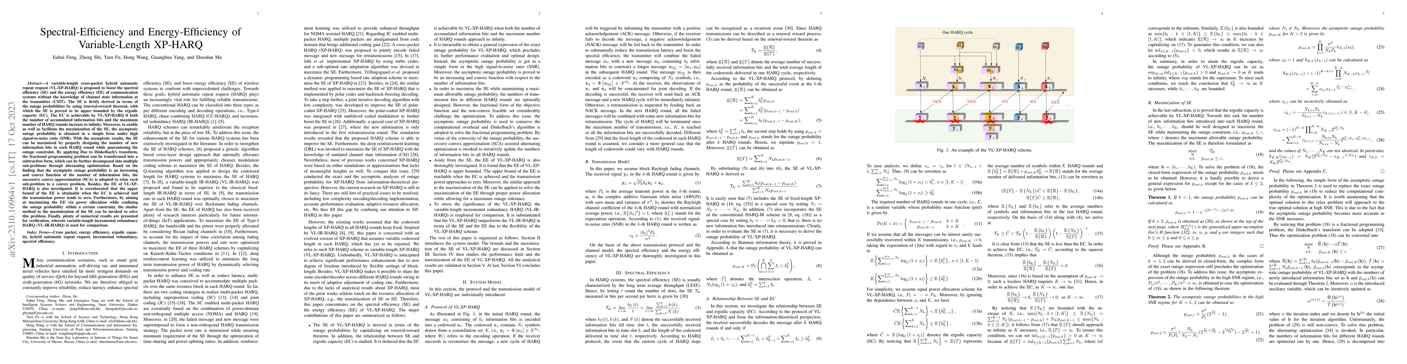 Thumbnail for Spectral-Efficiency and Energy-Efficiency of Variable-Length XP-HARQ