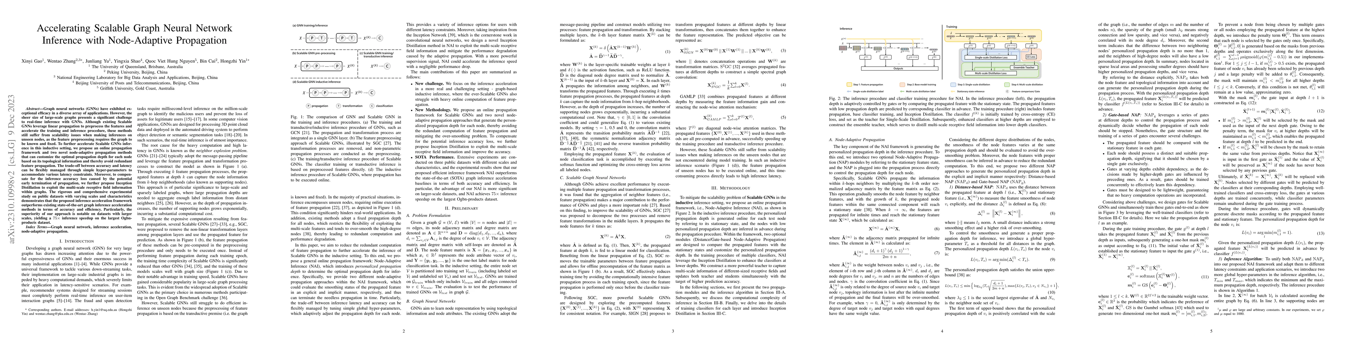 Thumbnail for Accelerating Scalable Graph Neural Network Inference with Node-Adaptive
  Propagation