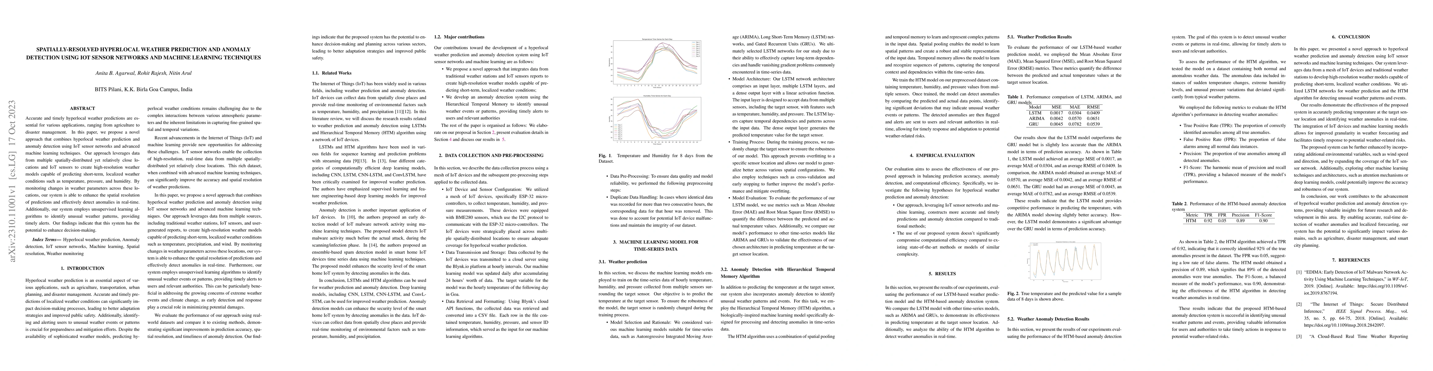 Thumbnail for Spatially-resolved hyperlocal weather prediction and anomaly detection
  using IoT sensor networks and machine learning techniques