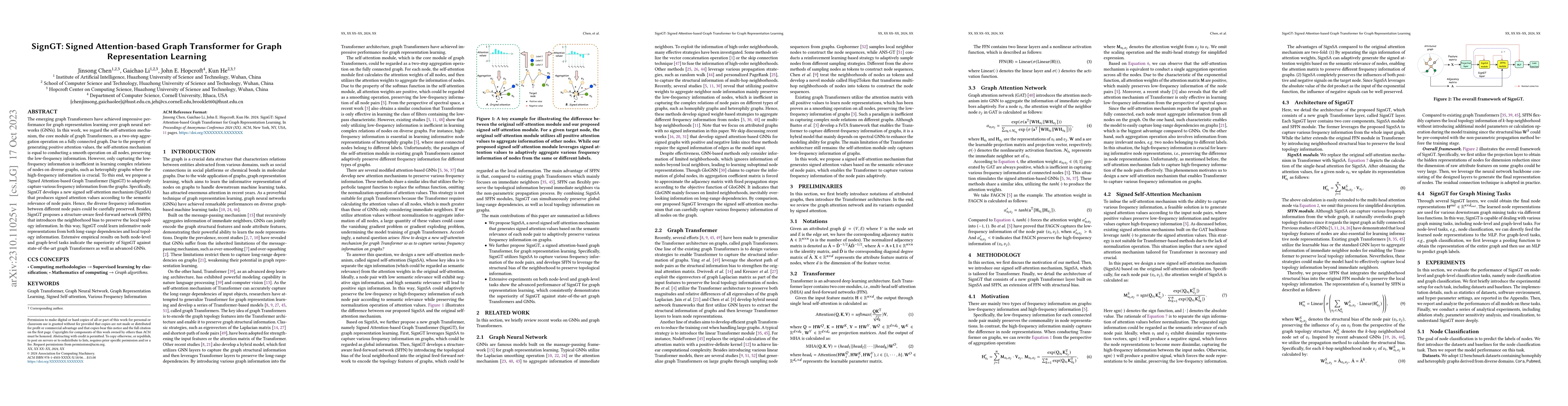 Thumbnail for SignGT: Signed Attention-based Graph Transformer for Graph
  Representation Learning
