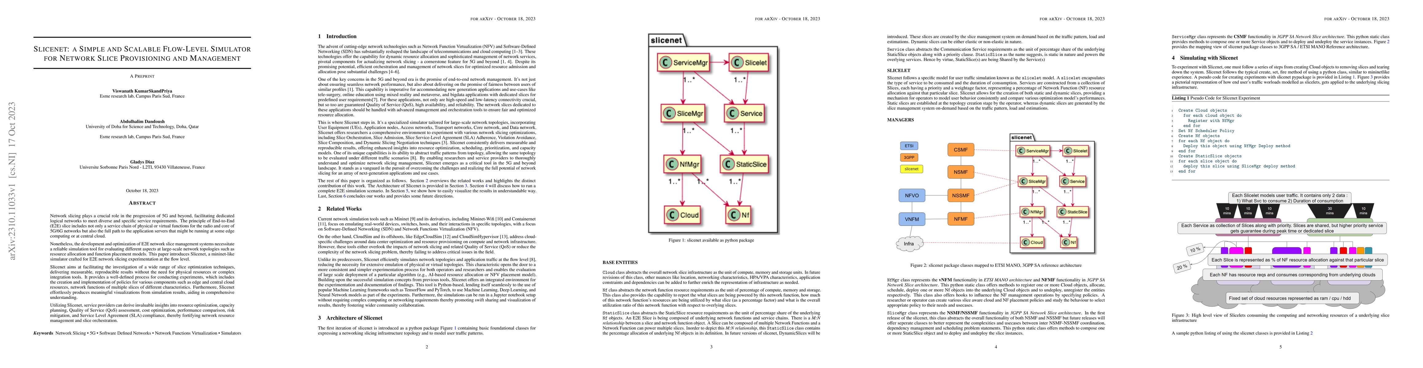 Thumbnail for Slicenet: a Simple and Scalable Flow-Level Simulator for Network Slice
  Provisioning and Management