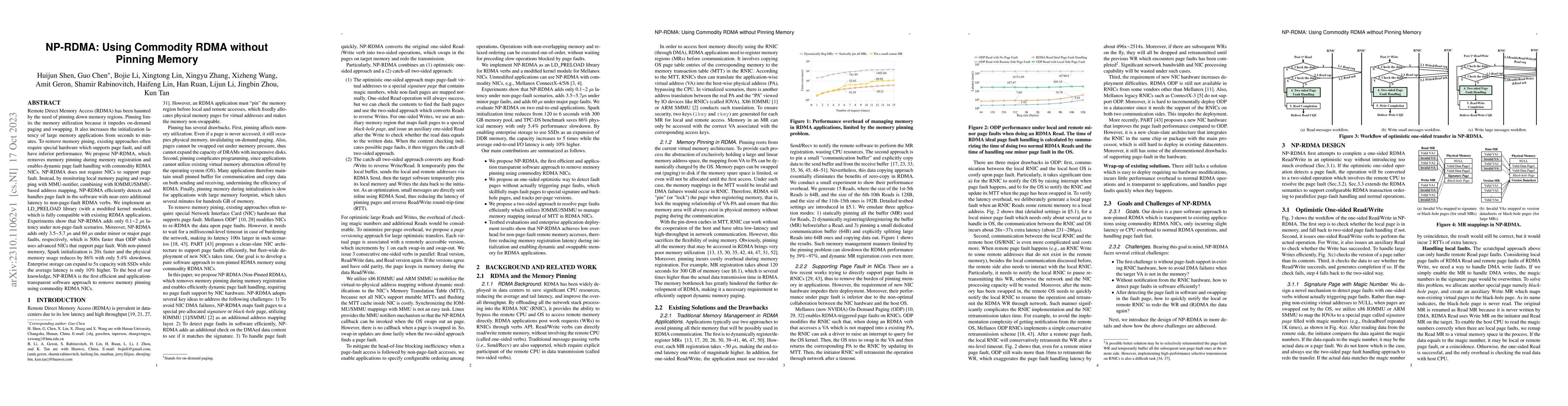 Thumbnail for NP-RDMA: Using Commodity RDMA without Pinning Memory
