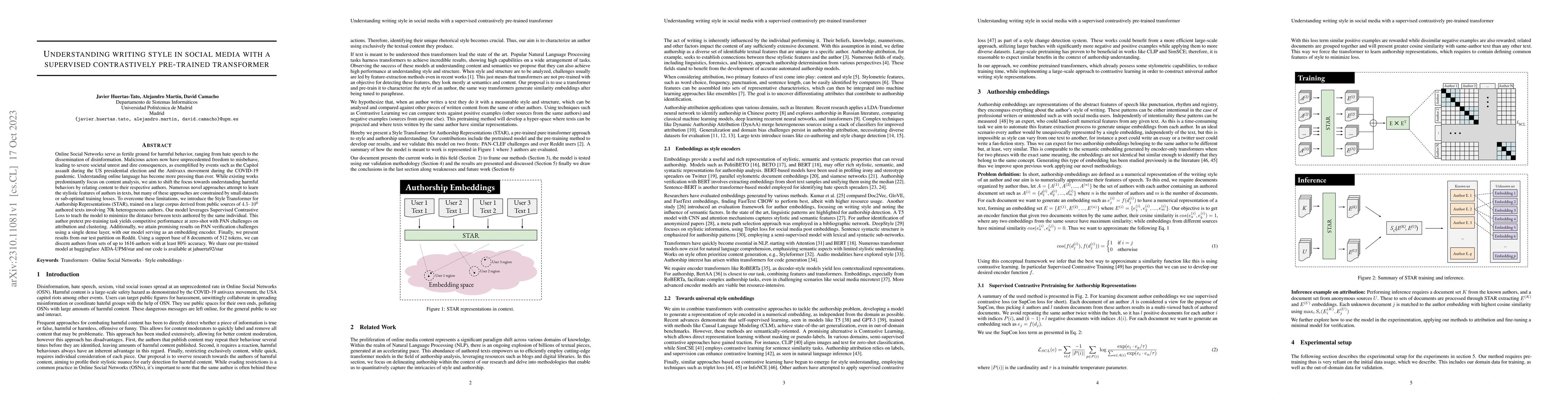 Thumbnail for Understanding writing style in social media with a supervised
  contrastively pre-trained transformer