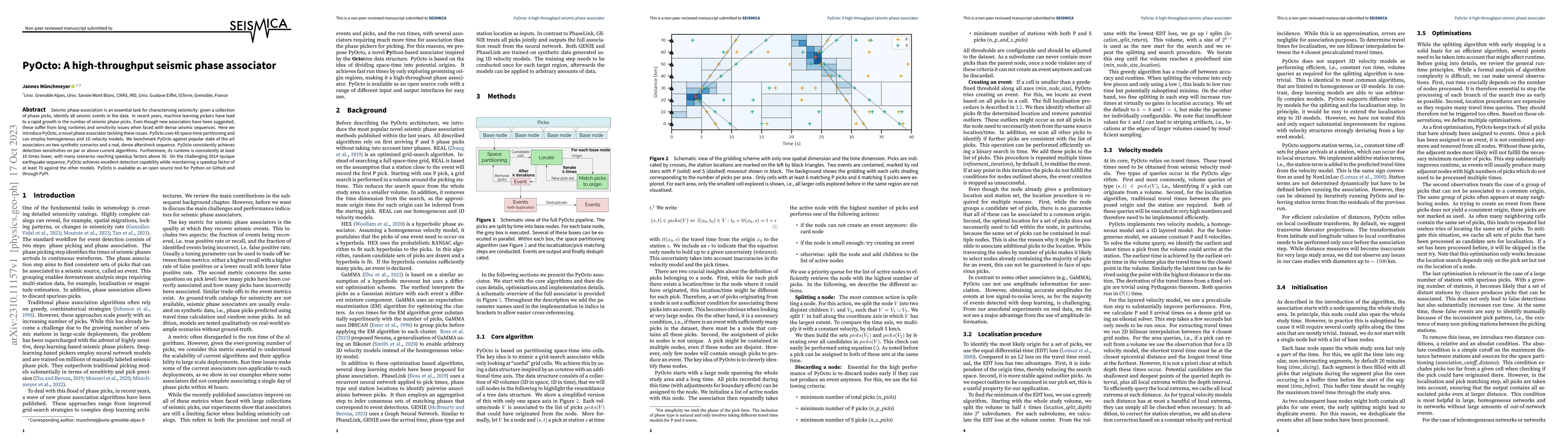 Thumbnail for PyOcto: A high-throughput seismic phase associator