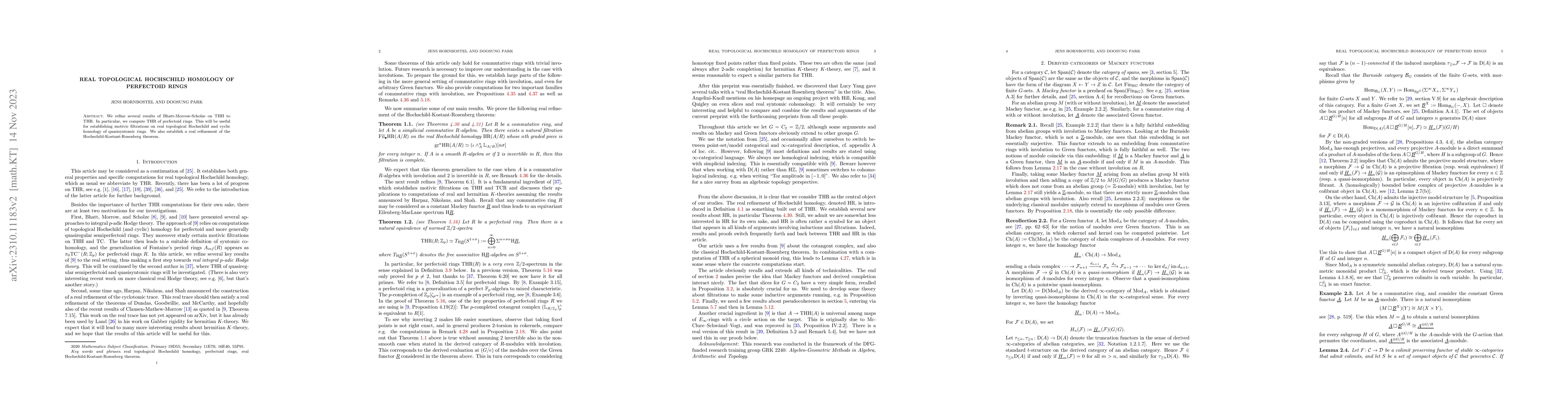 Thumbnail for Real Topological Hochschild Homology of Perfectoid Rings