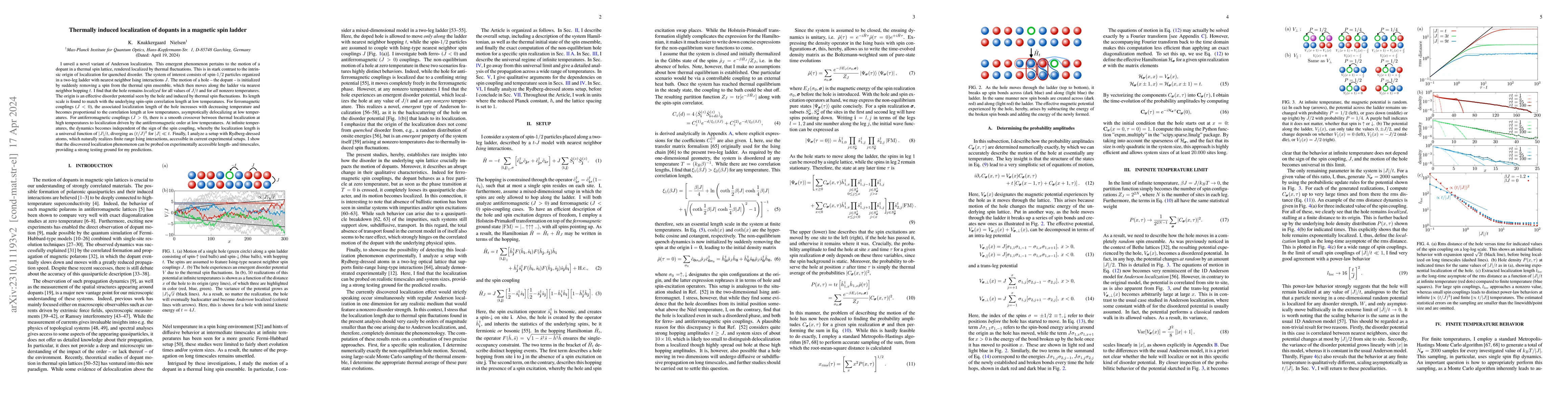 Thumbnail for Thermally induced localization of dopants in a magnetic spin ladder