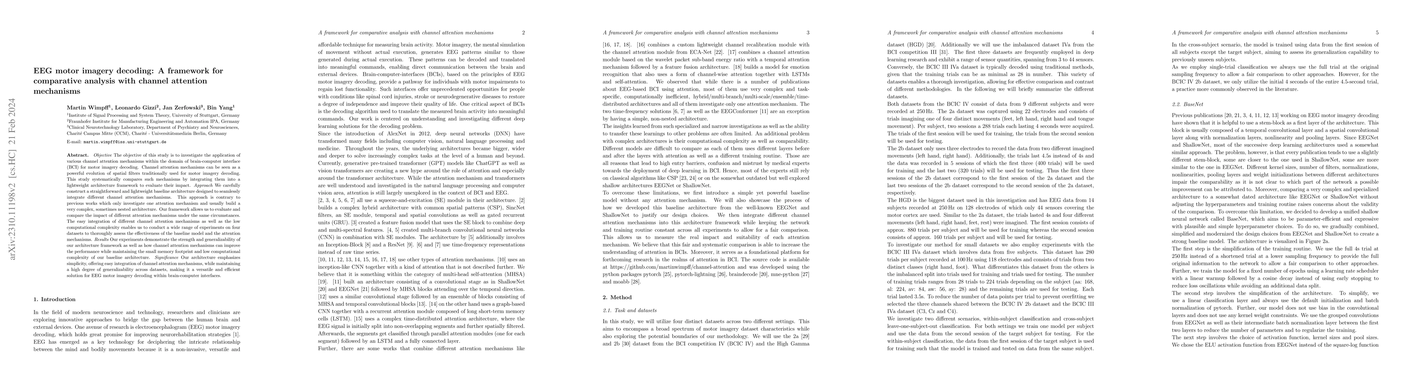 Thumbnail for EEG motor imagery decoding: A framework for comparative analysis with
  channel attention mechanisms