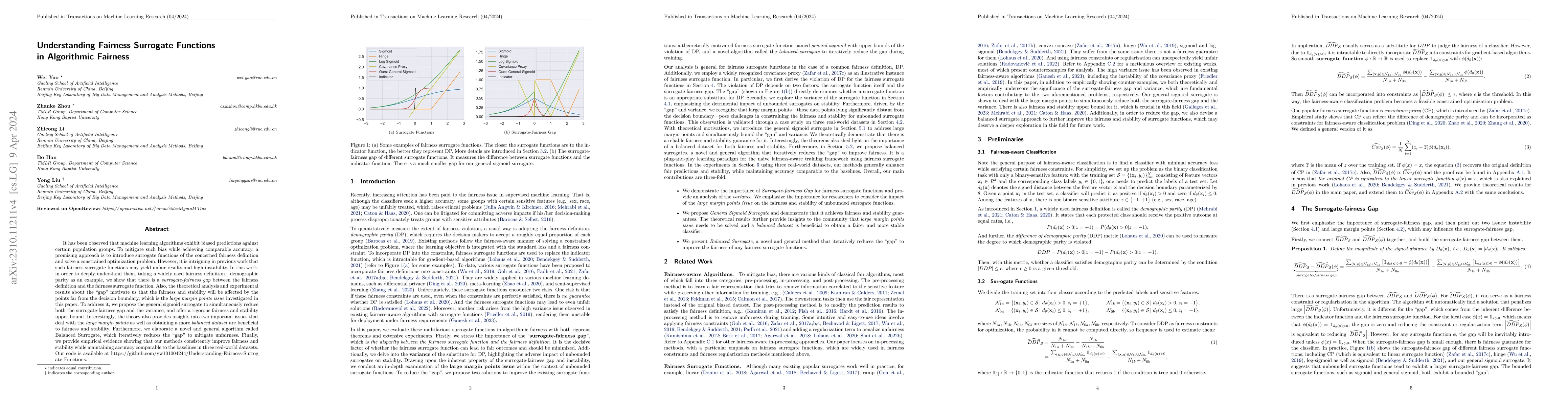 Thumbnail for Understanding Fairness Surrogate Functions in Algorithmic Fairness