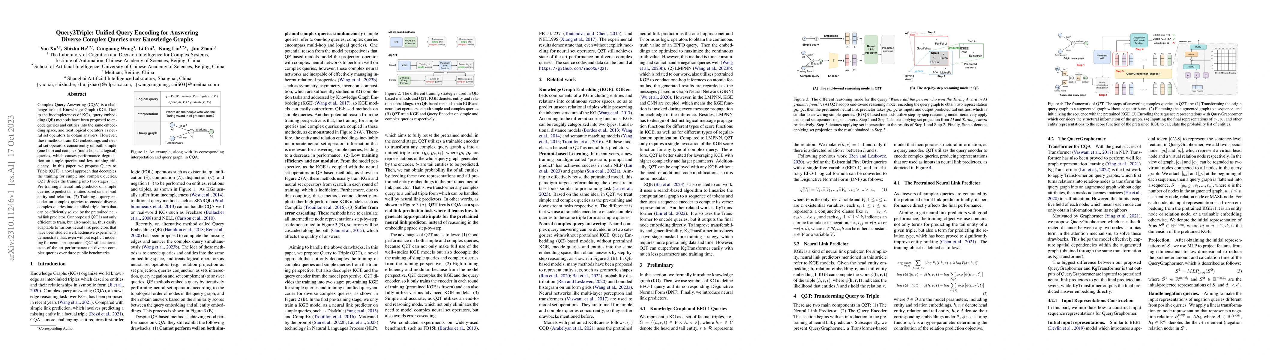 Thumbnail for Query2Triple: Unified Query Encoding for Answering Diverse Complex
  Queries over Knowledge Graphs