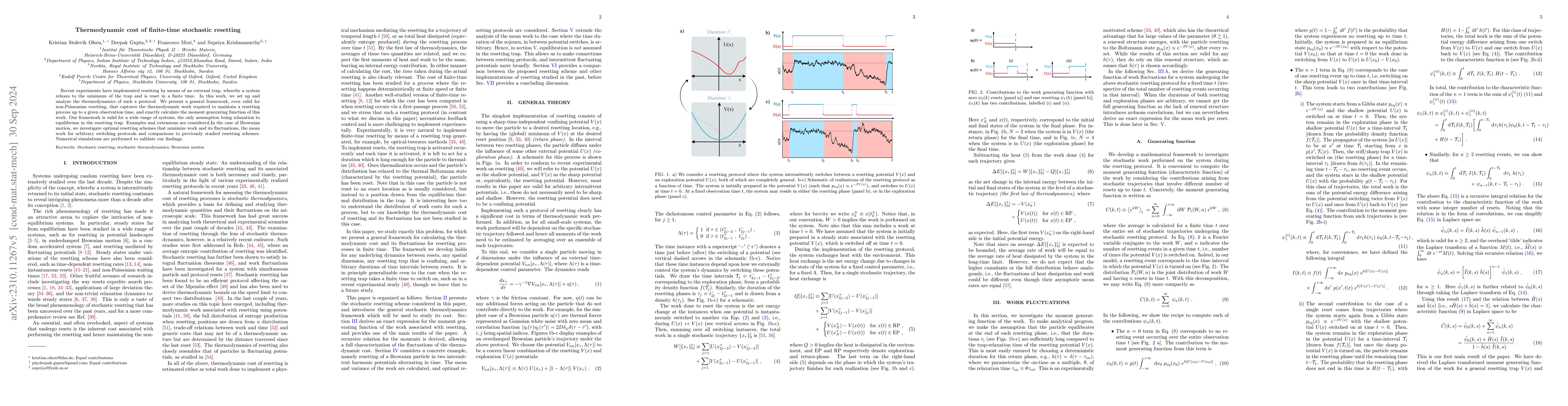 Thumbnail for Thermodynamic cost of finite-time stochastic resetting