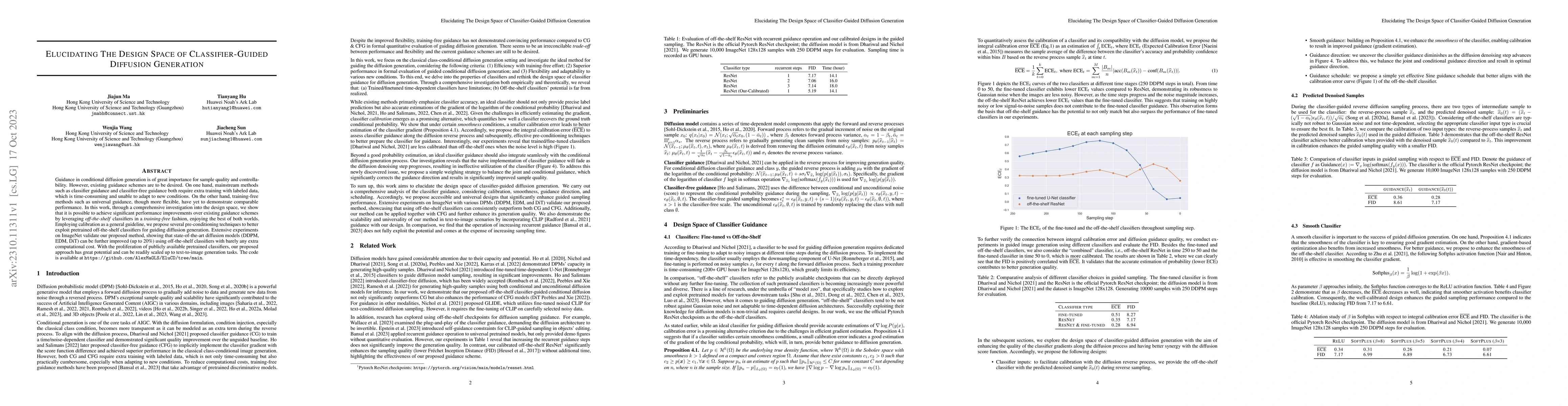 Thumbnail for Elucidating The Design Space of Classifier-Guided Diffusion Generation