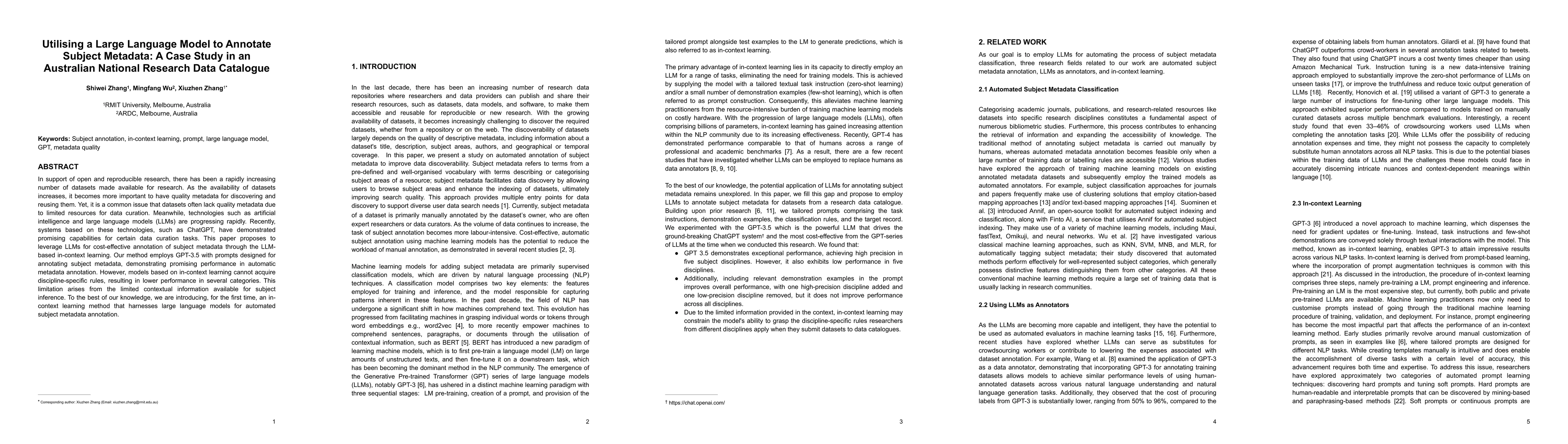 Thumbnail for Utilising a Large Language Model to Annotate Subject Metadata: A Case
  Study in an Australian National Research Data Catalogue