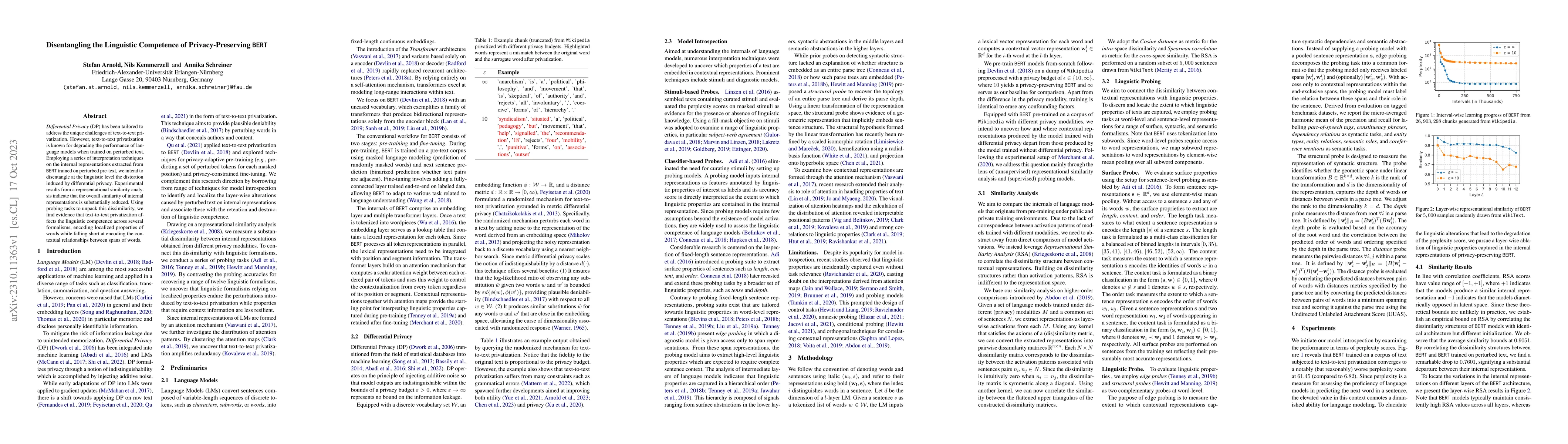 Thumbnail for Disentangling the Linguistic Competence of Privacy-Preserving BERT