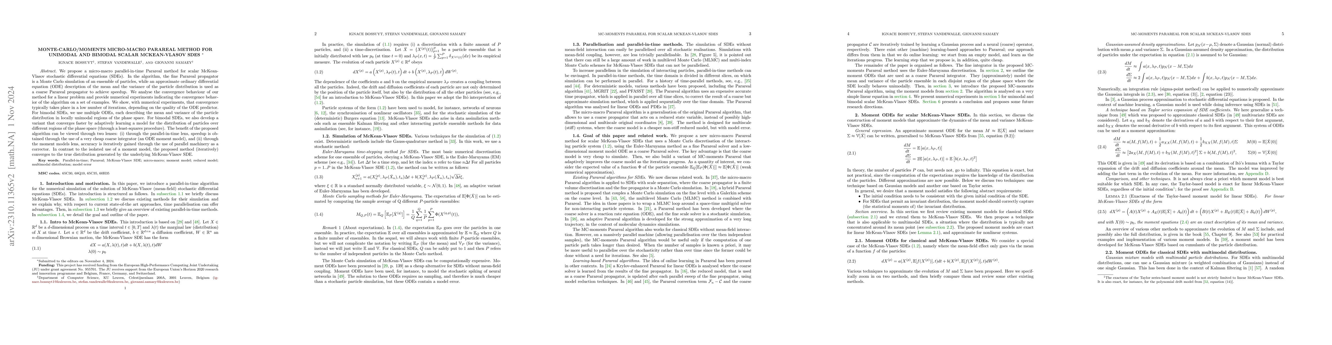 Thumbnail for Monte-Carlo/Moments micro-macro Parareal method for unimodal and bimodal
  scalar McKean-Vlasov SDEs