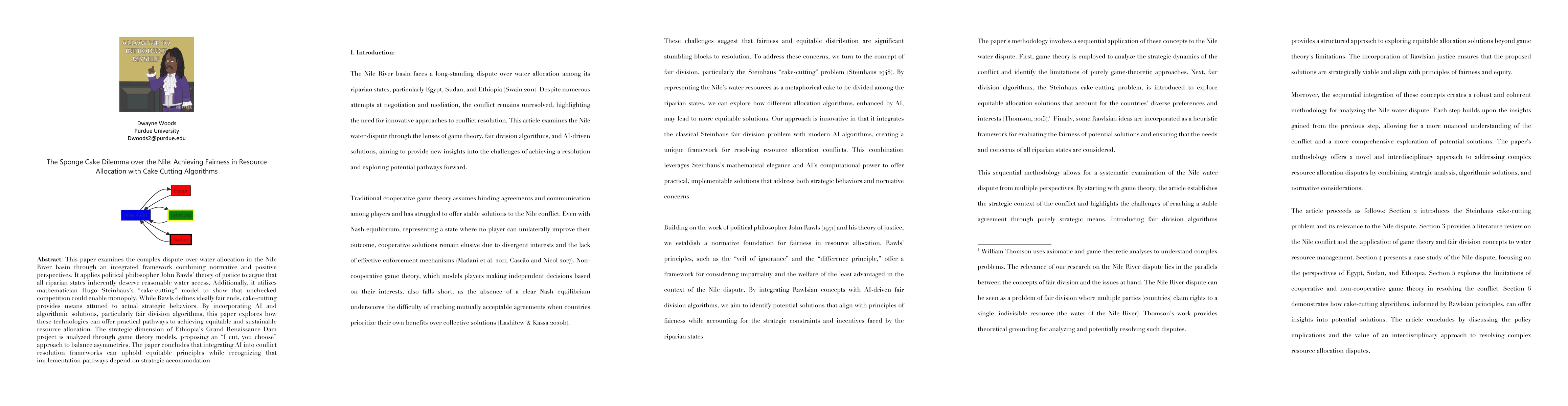Thumbnail for The Sponge Cake Dilemma over the Nile: Achieving Fairness in Resource
  Allocation with Cake Cutting Algorithms
