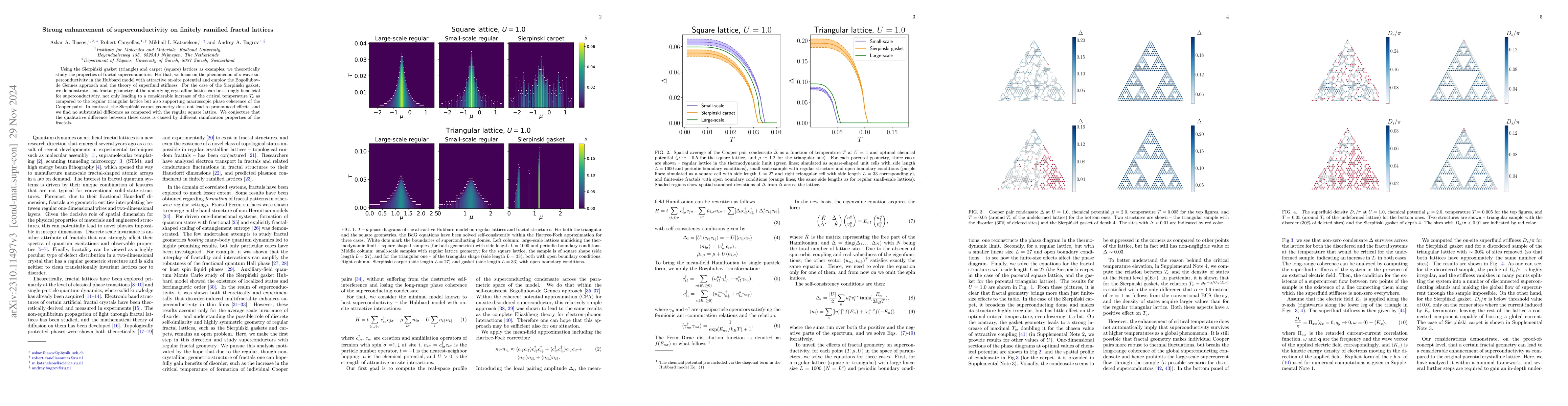 Thumbnail for Strong enhancement of superconductivity on finitely ramified fractal
  lattices