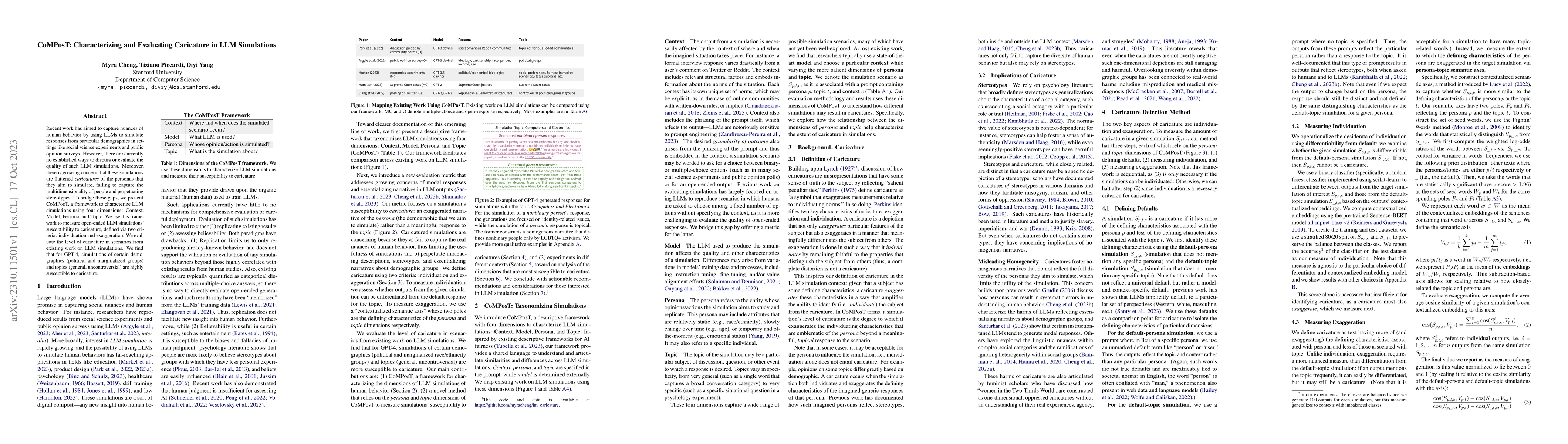 Thumbnail for CoMPosT: Characterizing and Evaluating Caricature in LLM Simulations