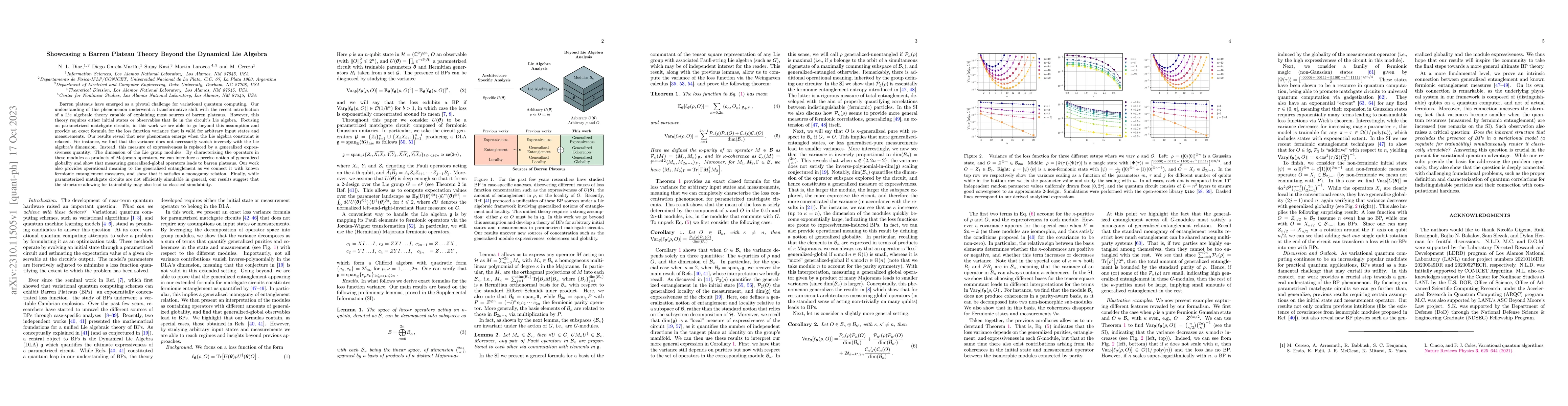 Thumbnail for Showcasing a Barren Plateau Theory Beyond the Dynamical Lie Algebra