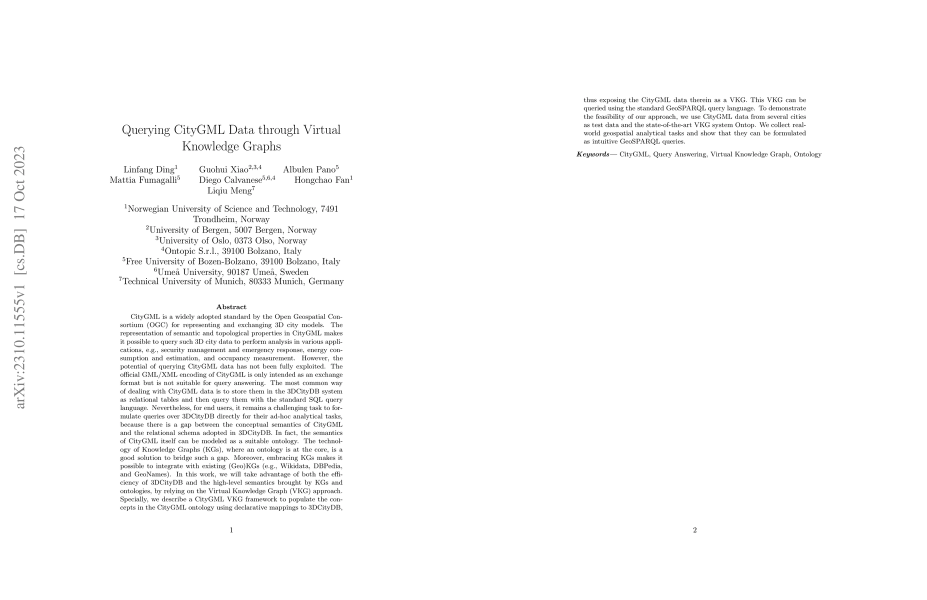 Thumbnail for Integrating 3D City Data through Knowledge Graphs