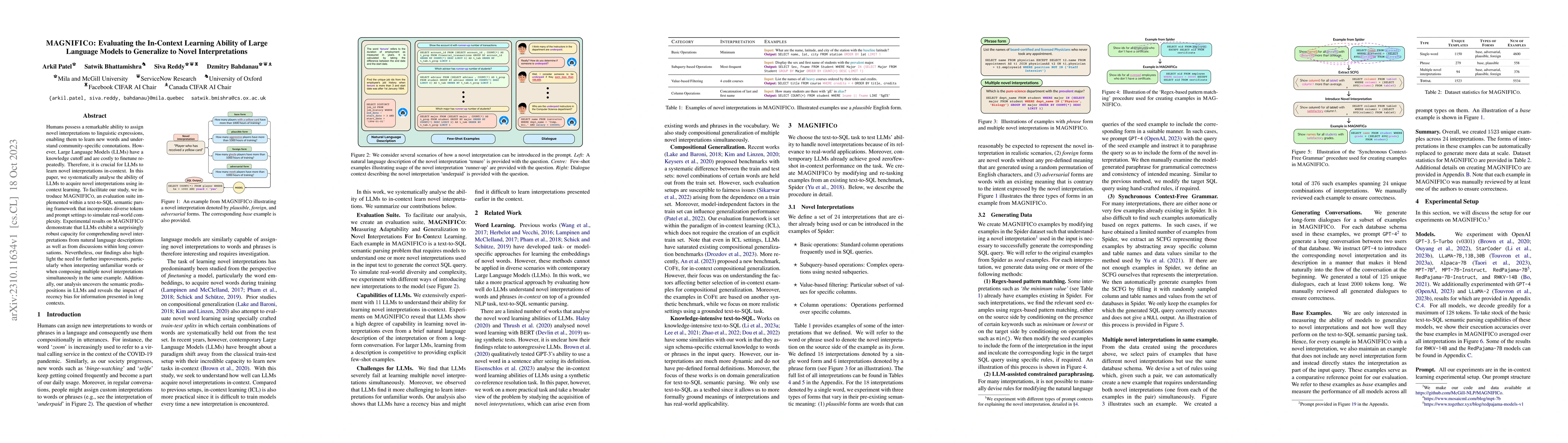Thumbnail for MAGNIFICo: Evaluating the In-Context Learning Ability of Large Language
  Models to Generalize to Novel Interpretations