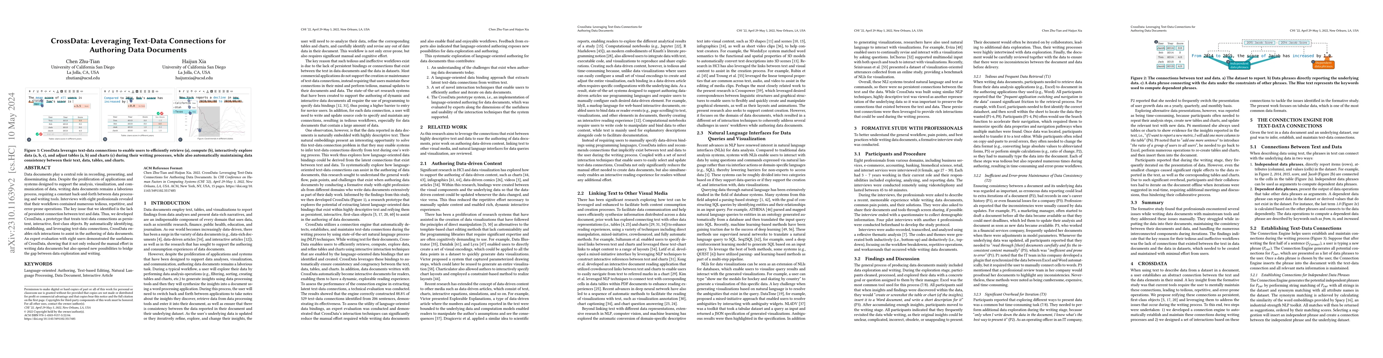 Thumbnail for CrossData: Leveraging Text-Data Connections for Authoring Data Documents