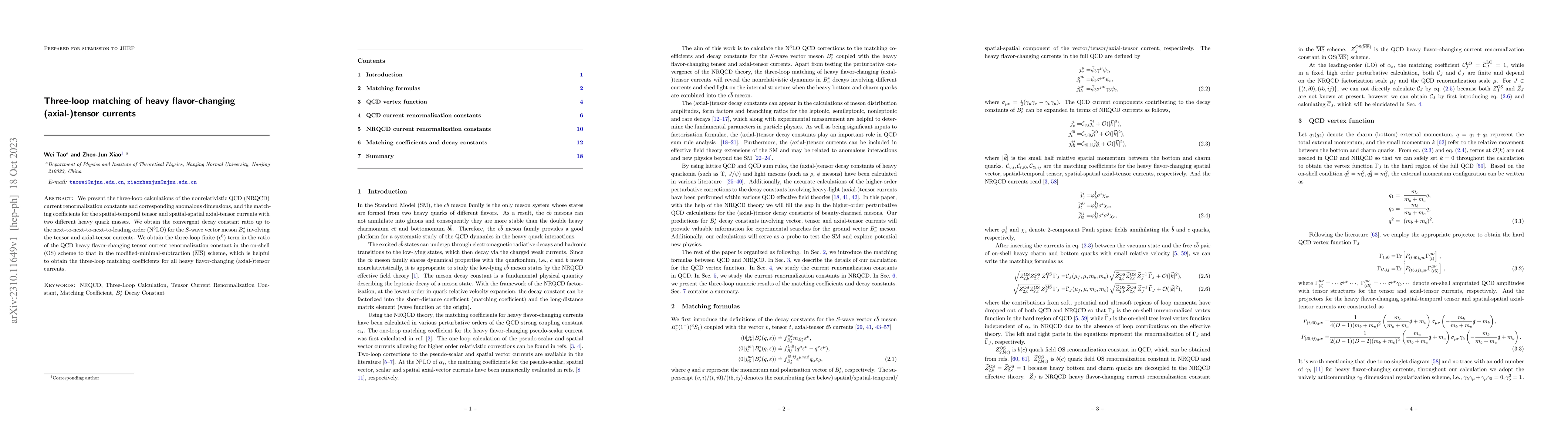 Thumbnail for Three-loop matching of heavy flavor-changing (axial-)tensor currents