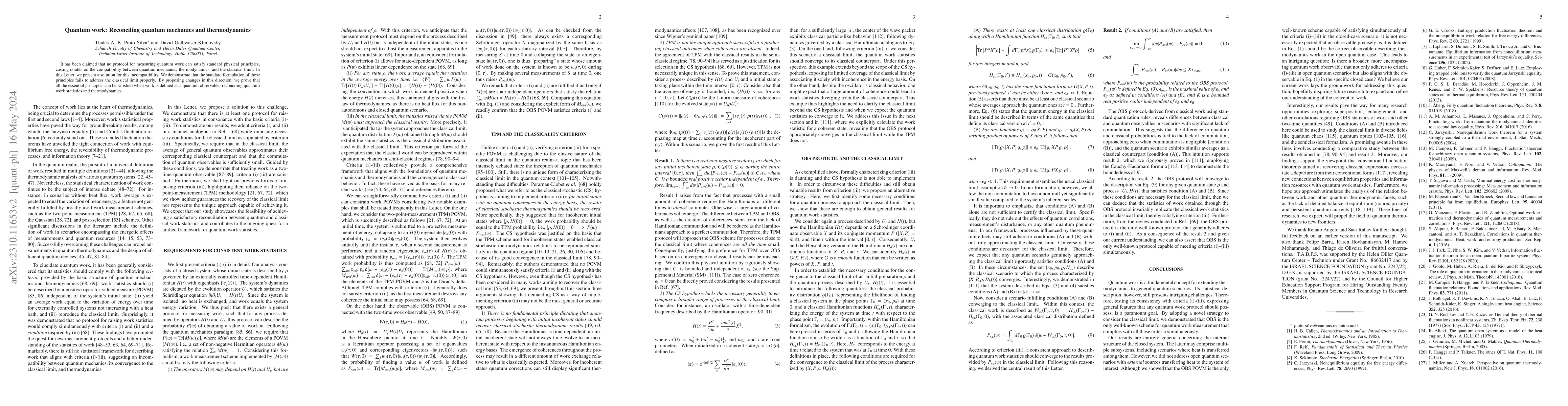 Thumbnail for Quantum work: Reconciling quantum mechanics and thermodynamics